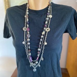 Beaded necklace and bracelet set